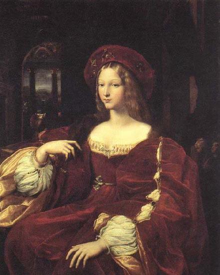 RAFFAELLO Sanzio Portrait of Jeanne d-Aragon France oil painting art